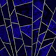 Deep Sapphire Tiles and Silver Luxury