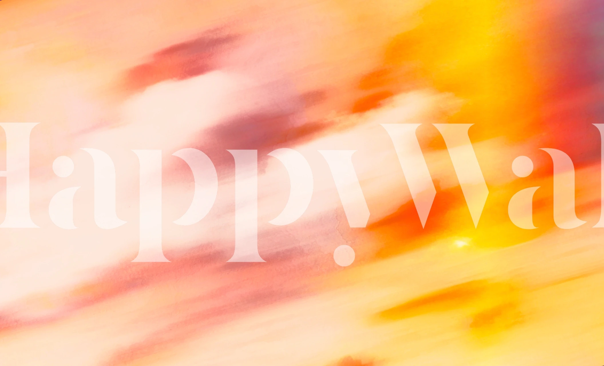 Papier peint Sunrise Cloud dans une pièce moderne