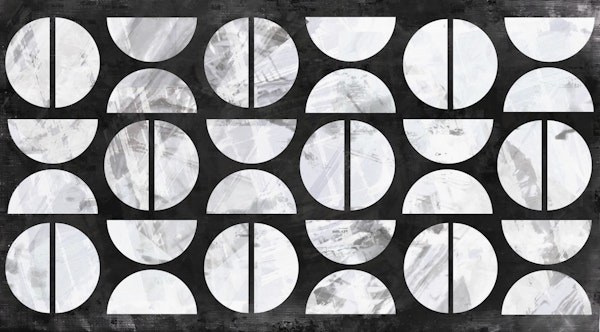 Large Mid Century Modern Marble