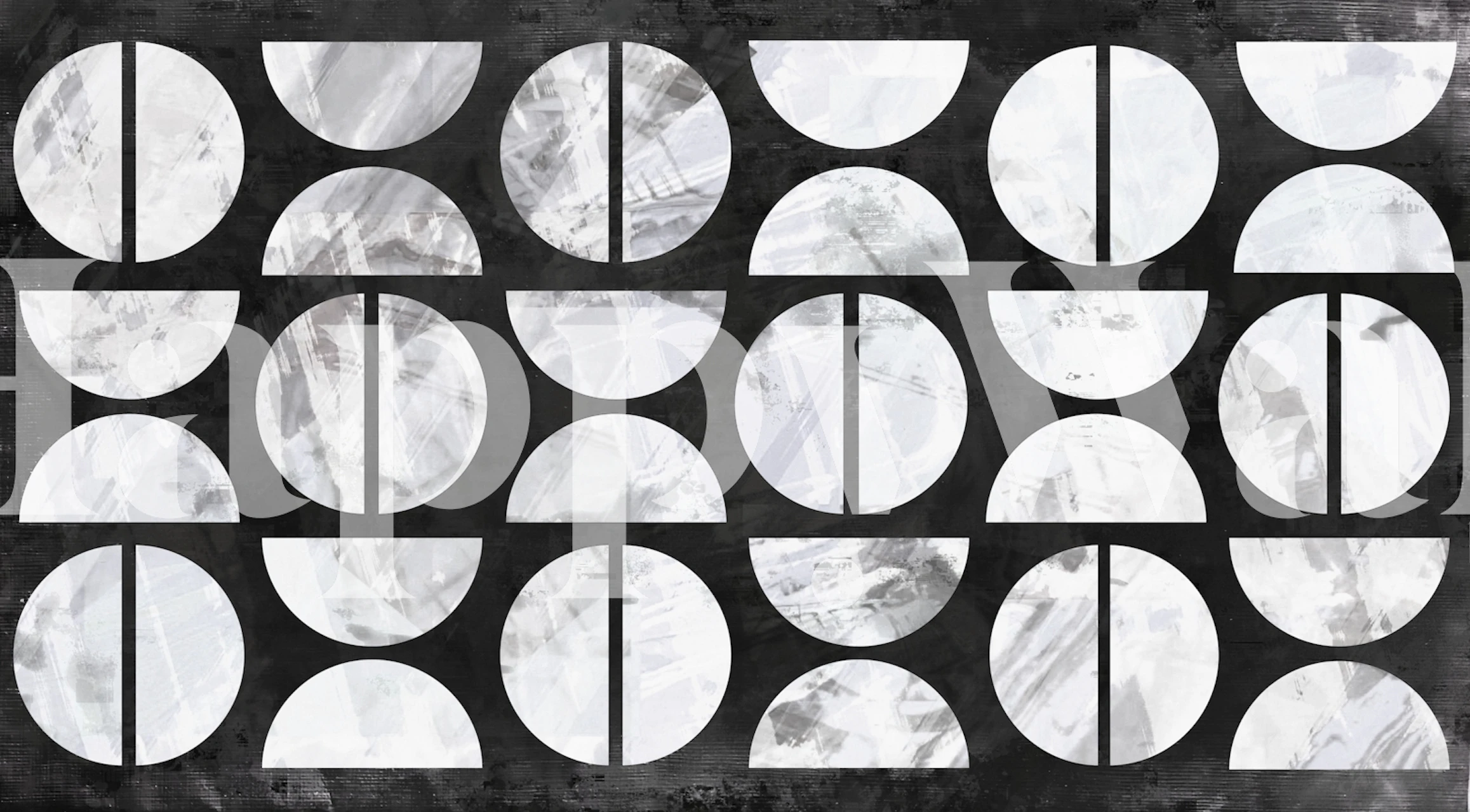 Mid Century Modern Marble wallpaper in a room