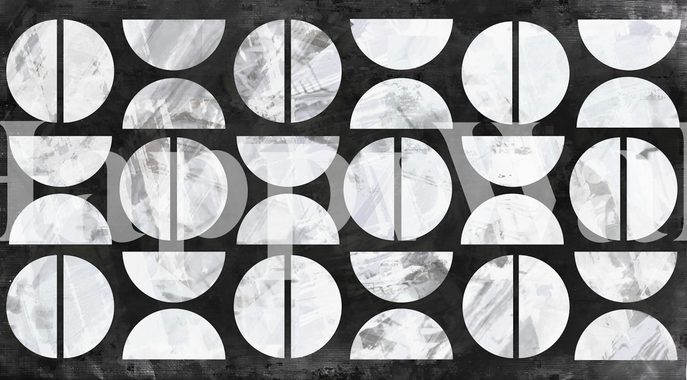 Mid Century Modern Marble wallpaper in a room