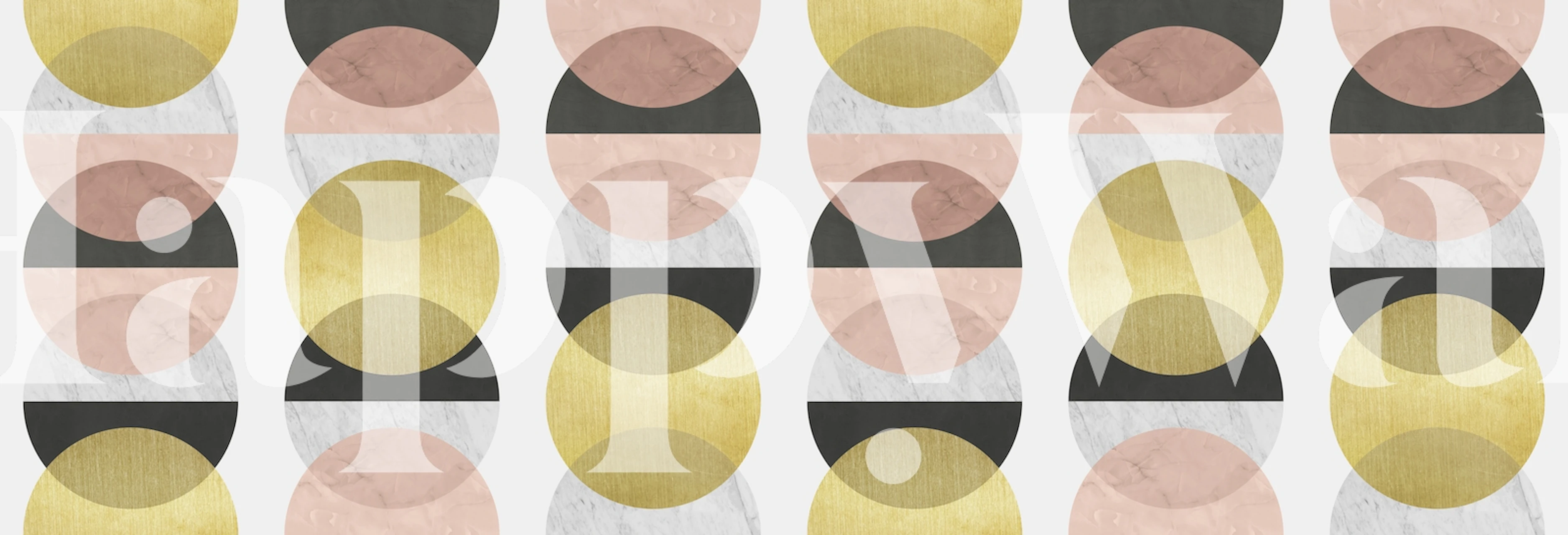 Pattern of circles tapeta u sobi