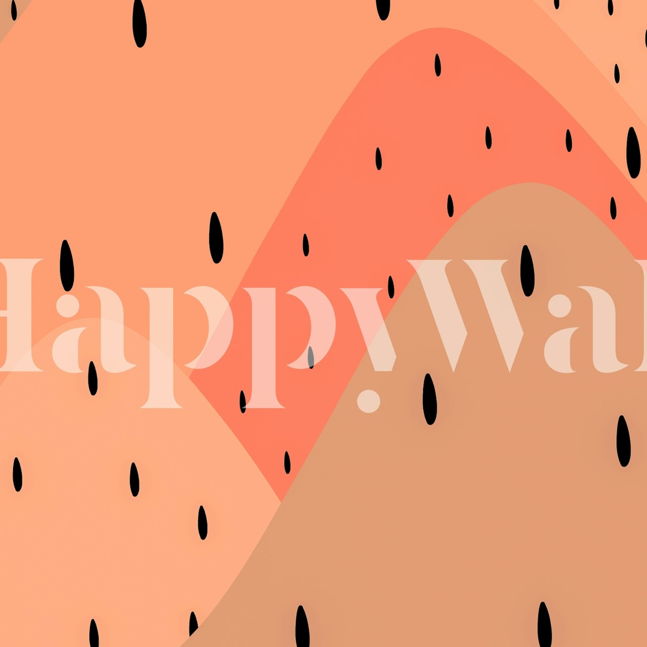 Tapeta Peach Fuzz Hills v místnosti