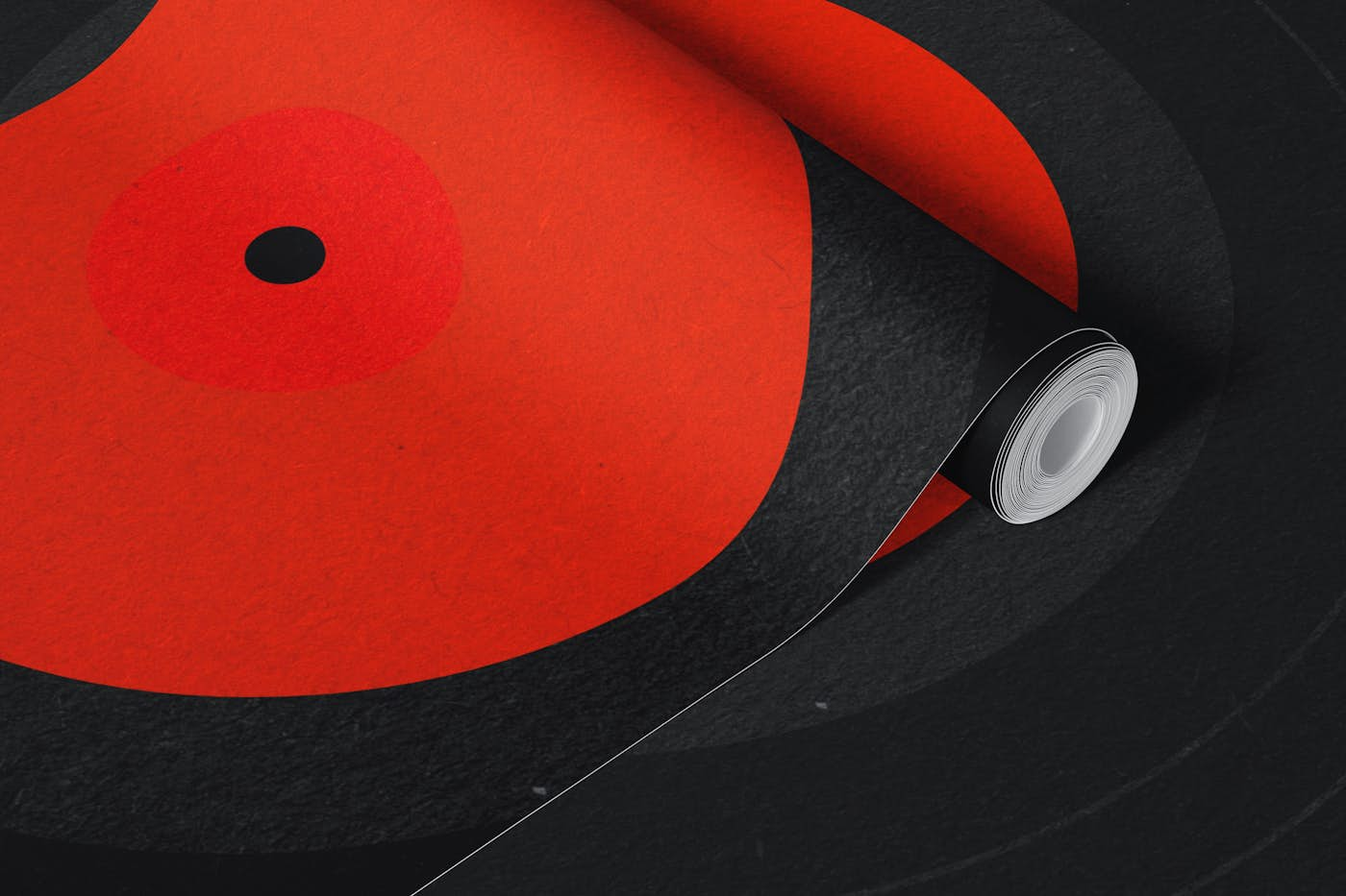 Turntable wallpaper roll