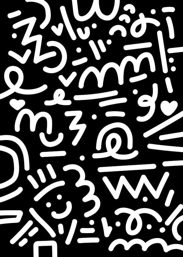 Black and White Doodles