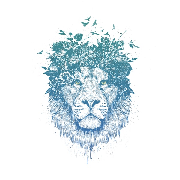 Floral lion II