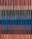 Block print geometrics stripes nocturnal blue