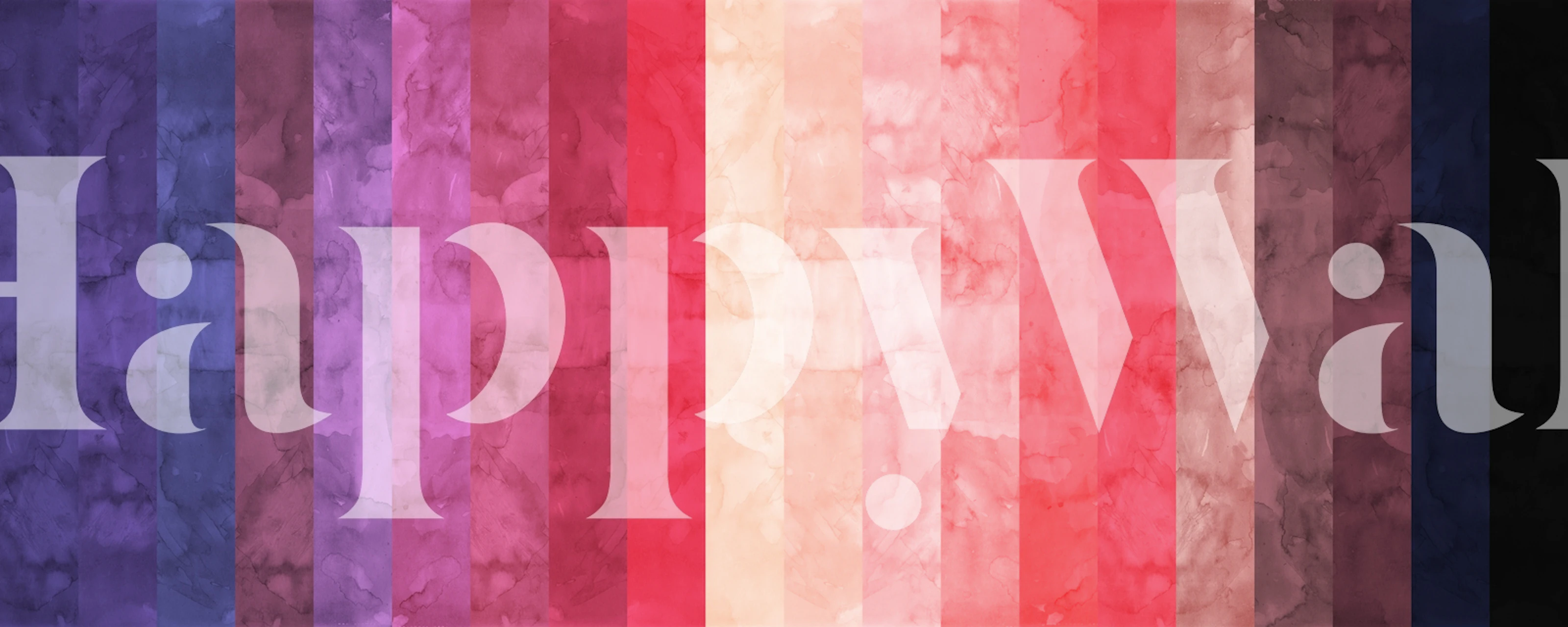 Tapeta Watercolor strokes w pokoju