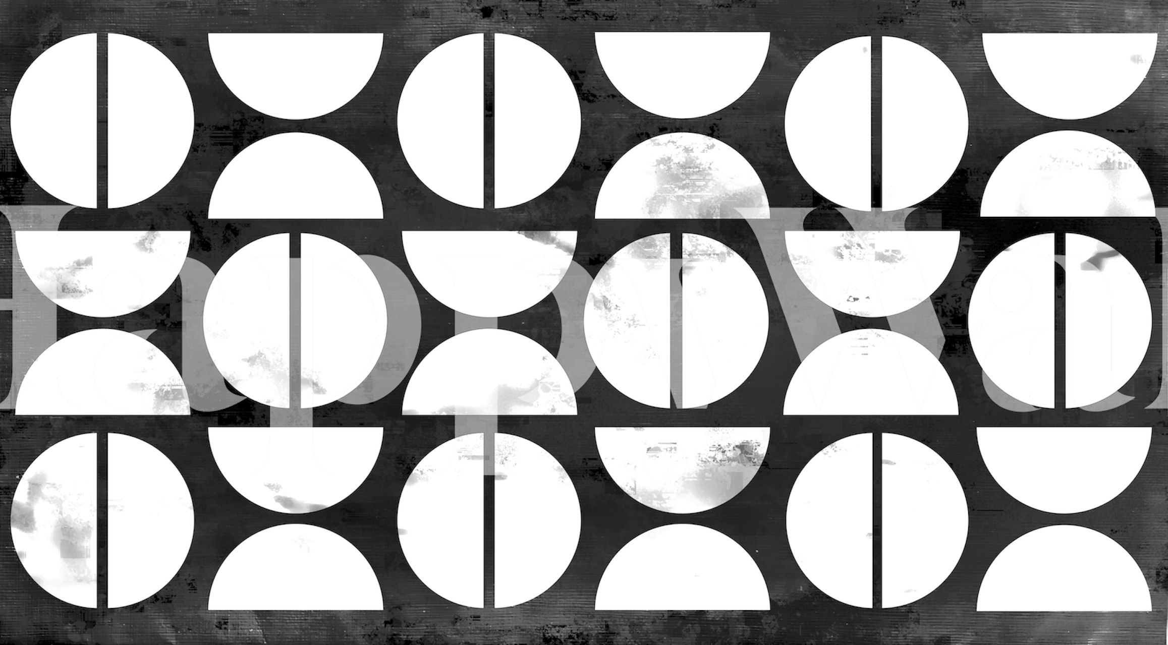 Fotomural patrón de corte de papel abstracto en blanco y negro