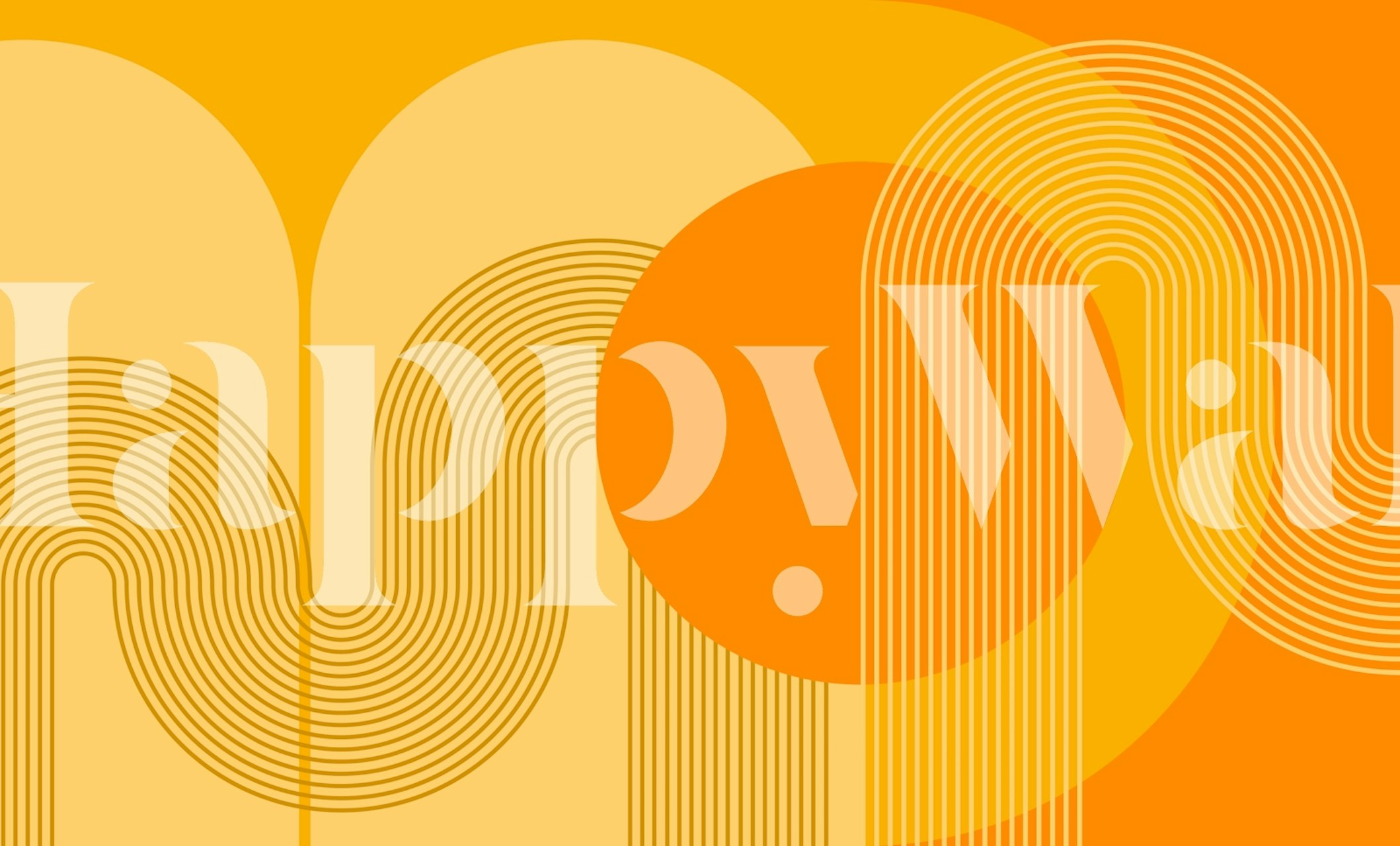 Mid Century Modern Sunrise wallpaper in a room