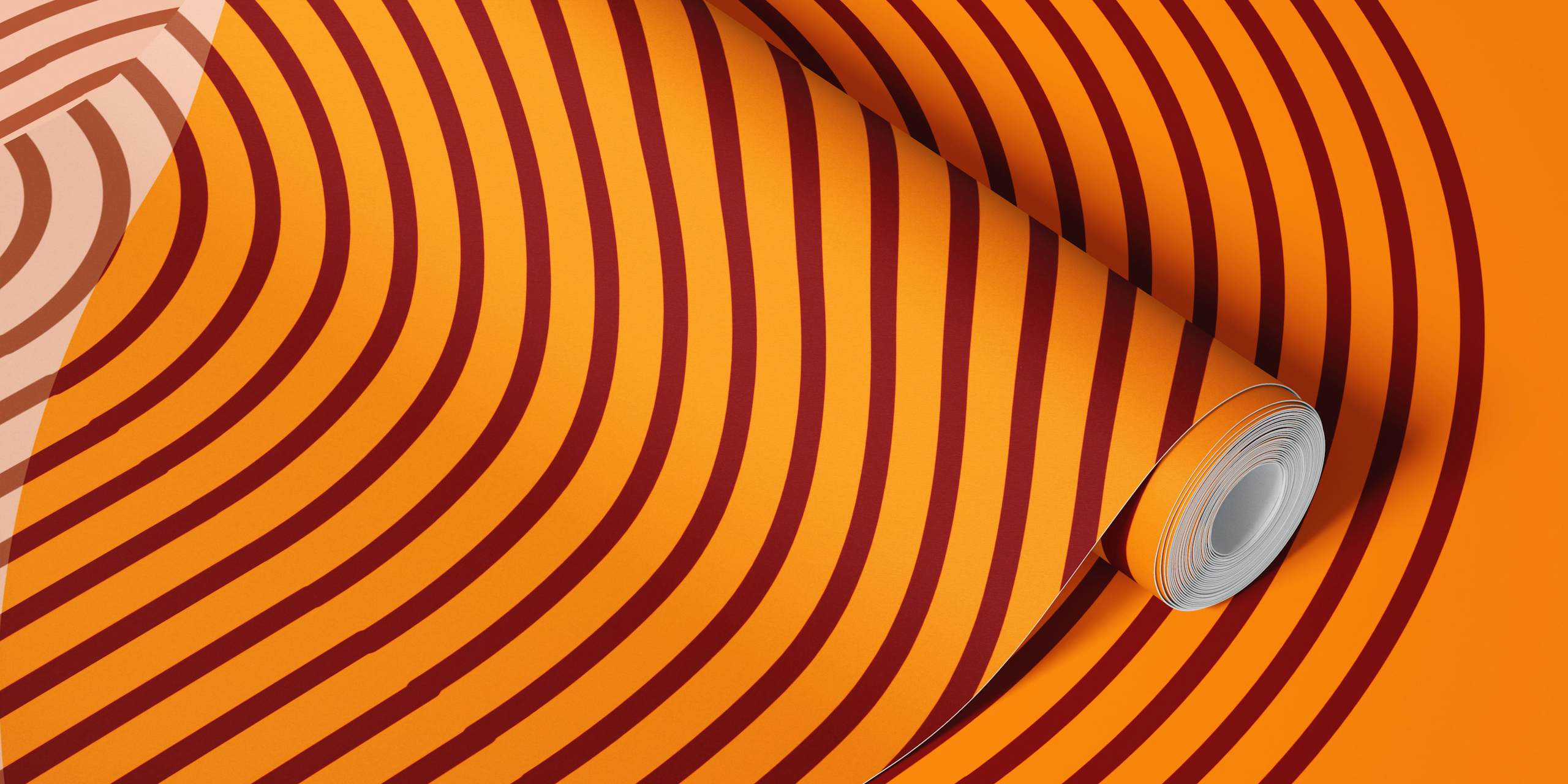 Mid Century Modern Sunset wallpaper in room