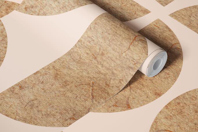 Mid Century Modern Japan Papercutswallpaper roll