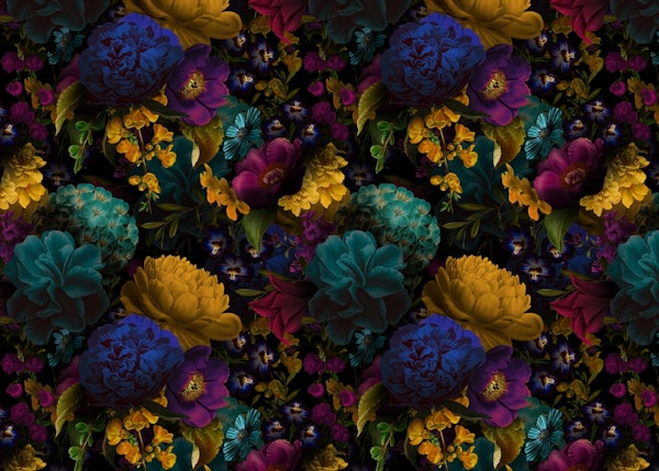 Mysterious Baroque Moody Florals Night