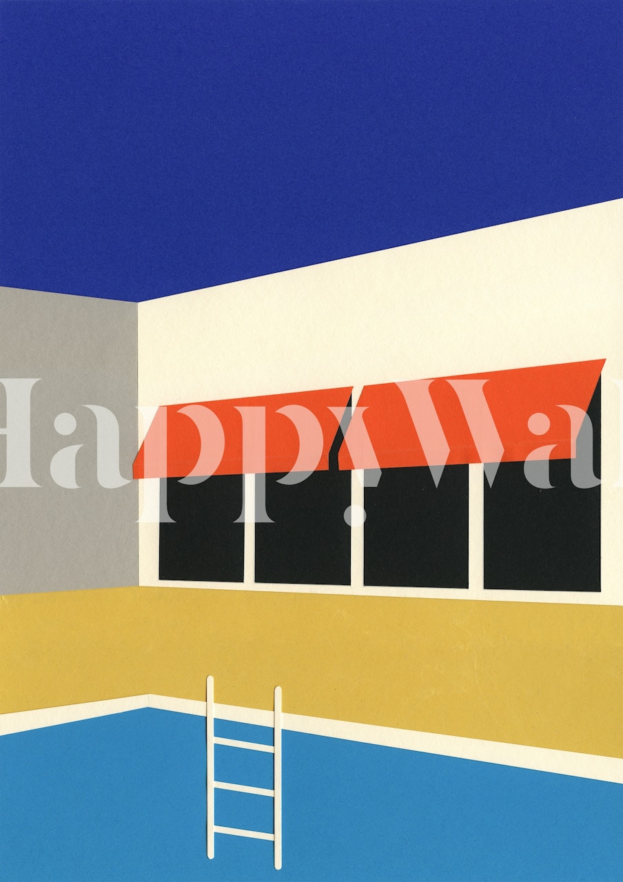 Palm Springs Pool House wallpaper in a room