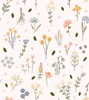 Wildflower Fields Large tapet