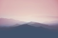 Mountain Landscape in Pink papiers peint