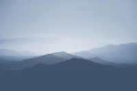 Mountain Landscape in Blue papiers peint