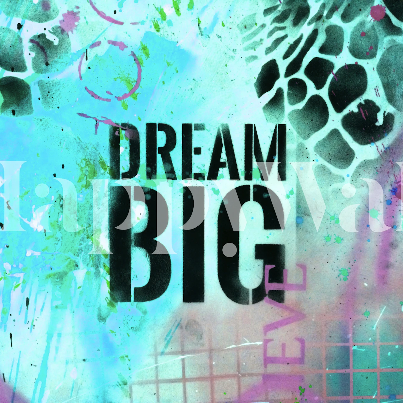 Šarena apstraktna tapeta s motivacijskom porukom