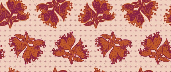 Painted Petals - Light Peach - WU23-B97