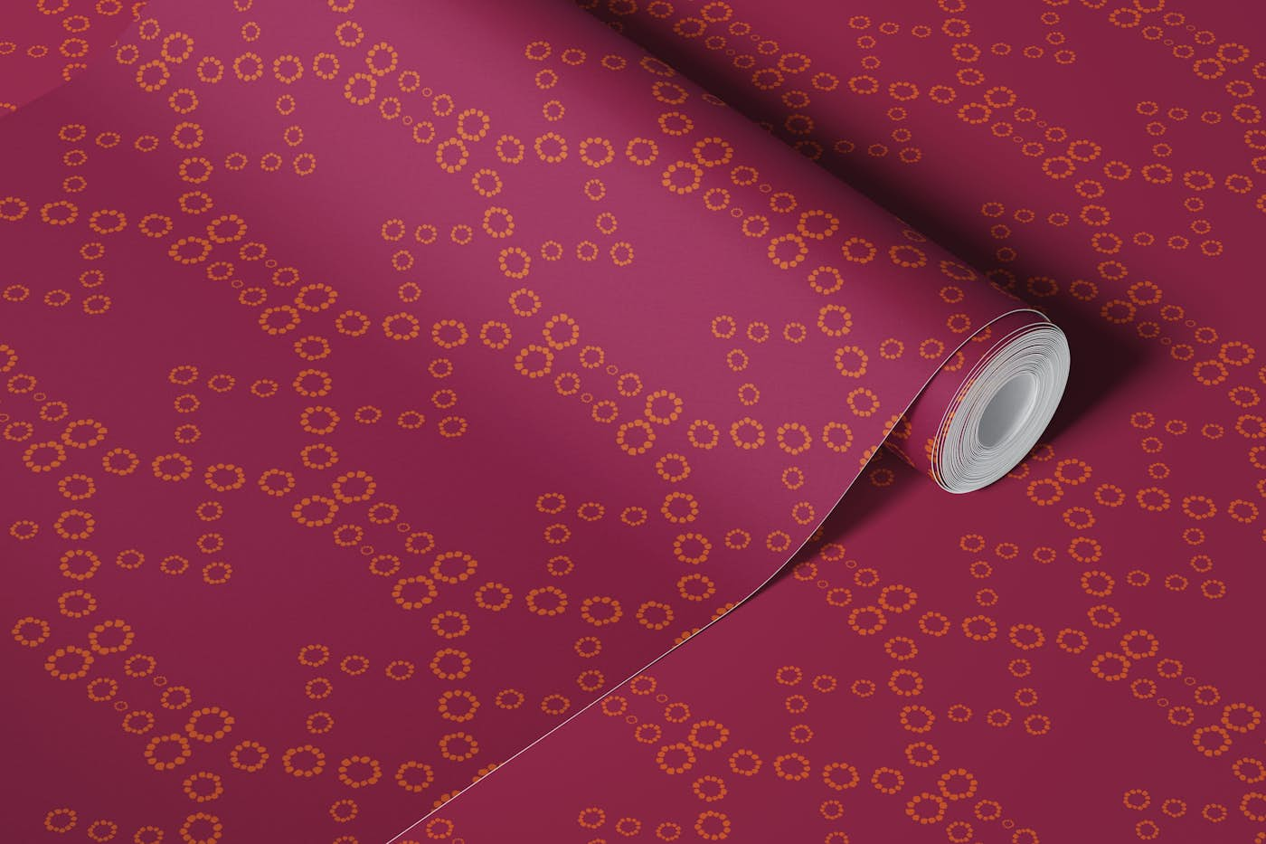 Dotty Angles - Berry wallpaper roll