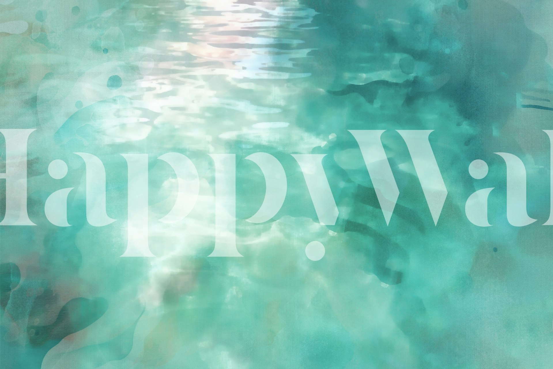 Abstrakti merensininen ja vihreä tapetti