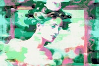 Madame Art Nouveau Pop Art behang