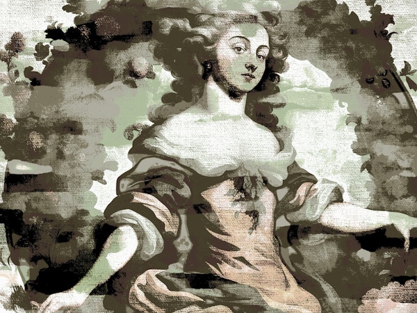 Madame Baroque Muted Canvas Art