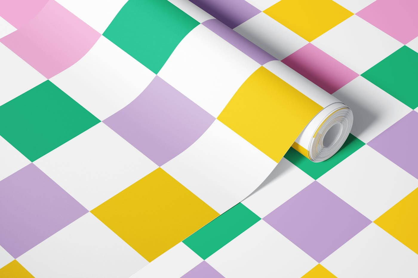 Mix color checker No.2 wallpaper roll