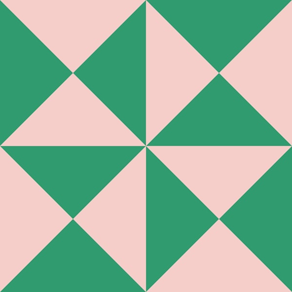 Pink and Green Triangles - Big