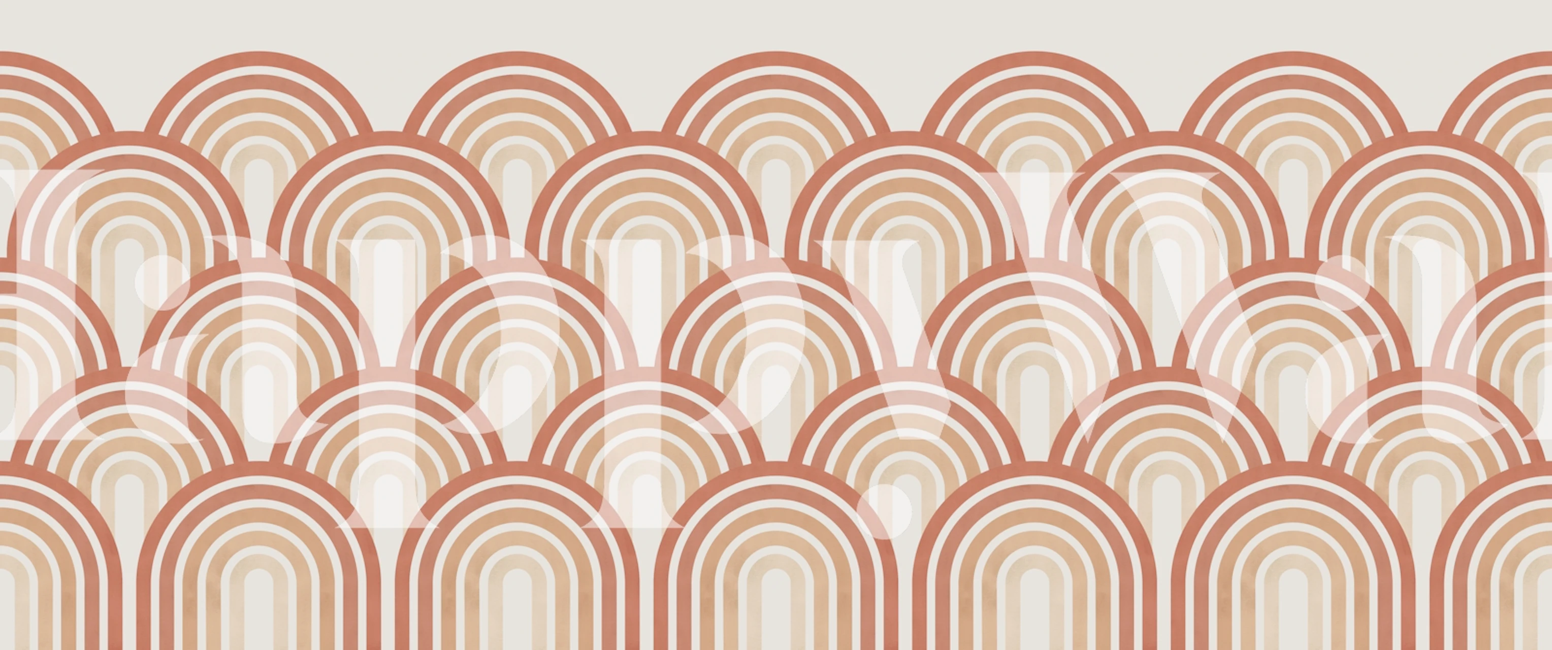 Circles and Lines 4 wallpaper in a room