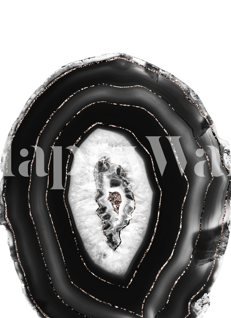 Agate Rose Gold Glitter 7 wallpaper in a room