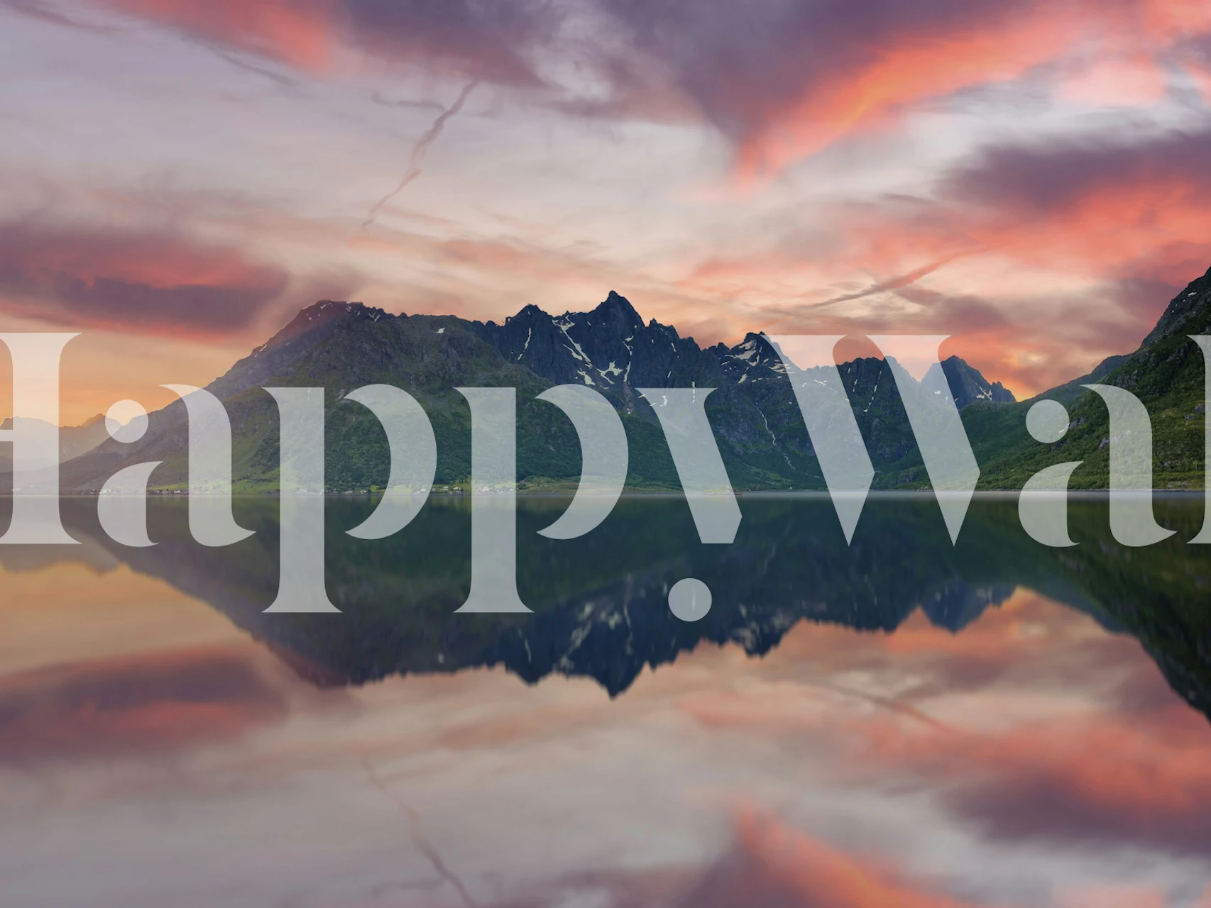 Norwegian Wonder Landschaftstapete in einem Raum