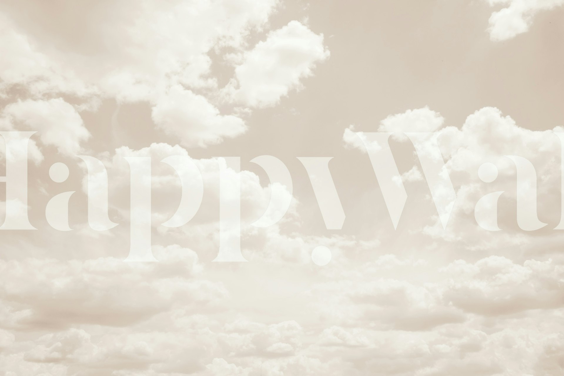 Dreamy Clouds 3 (Custom Warm Beige) w pokoju