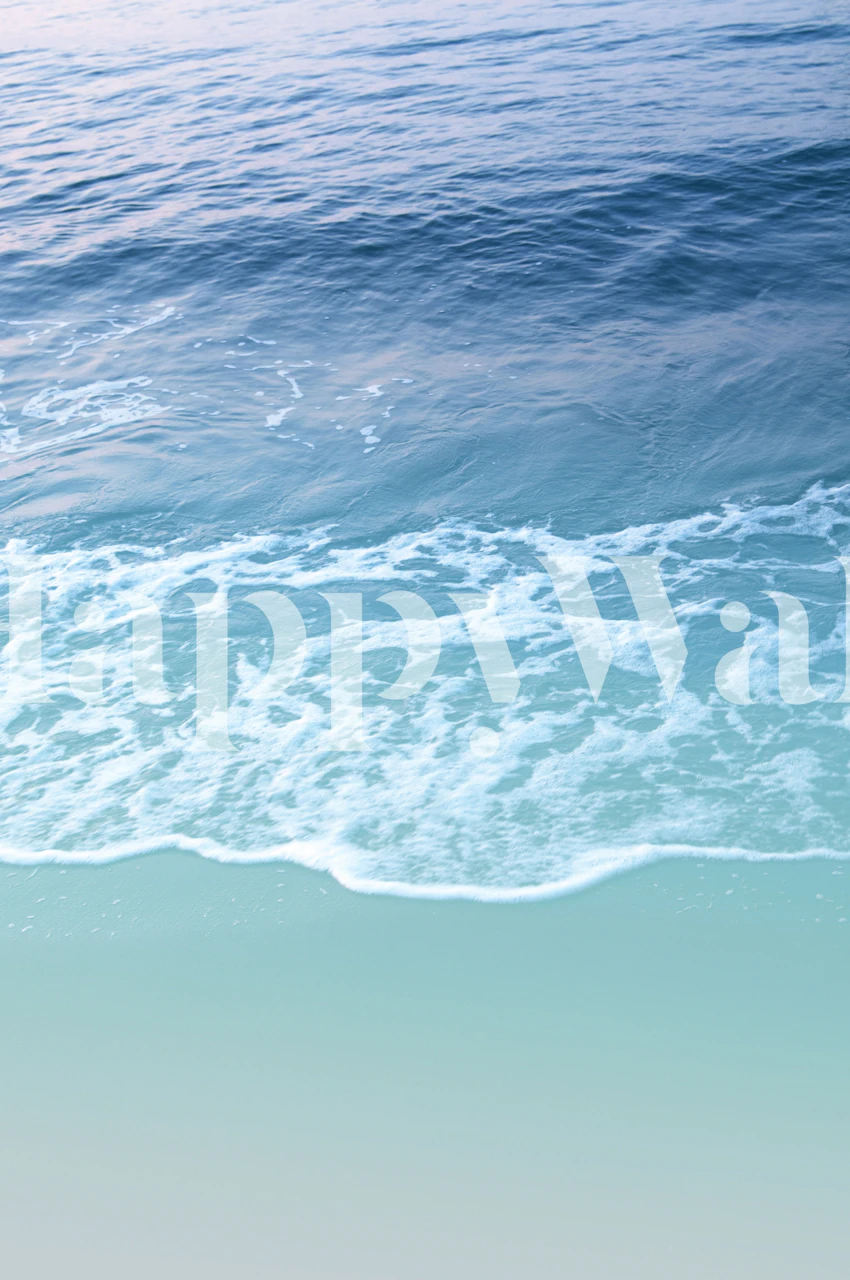 Turquoise Ocean Wallpaper in een kamer setting