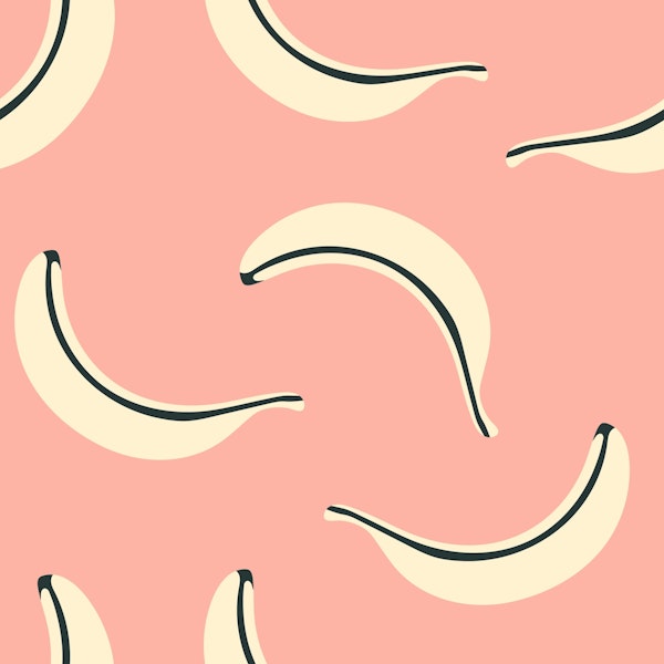 BANANA SMOOTHIE Fun Mod Tropical Fruit - Pink