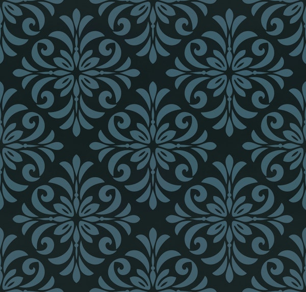 Classic Tile Ornament Pattern Teal