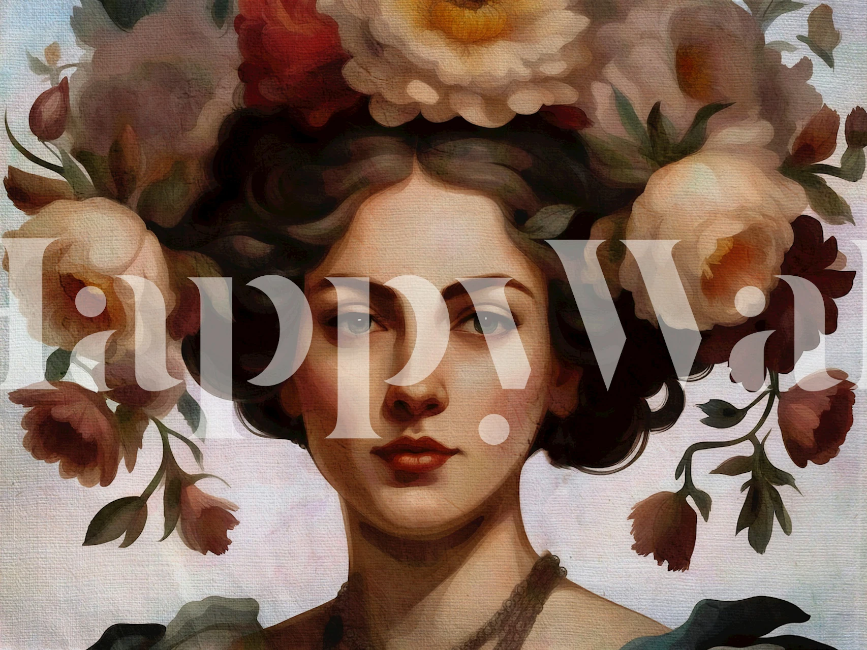 Papel de parede Madame Renaissance em um quarto