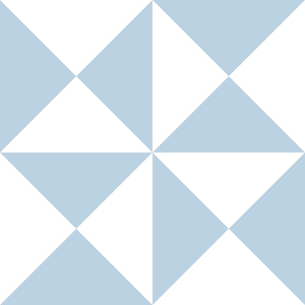 Air Blue and White Triangles - Big