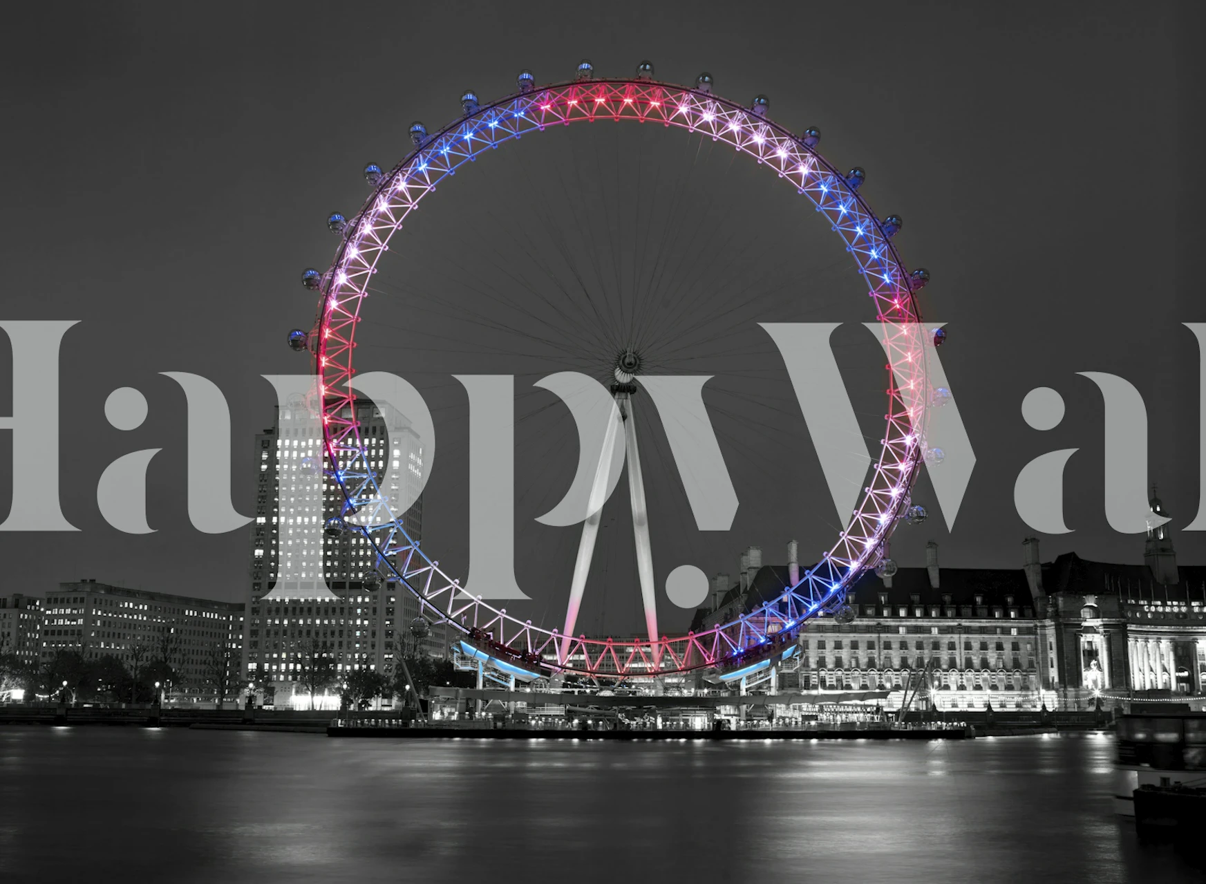 Reflecting Eye wallpaper in a room