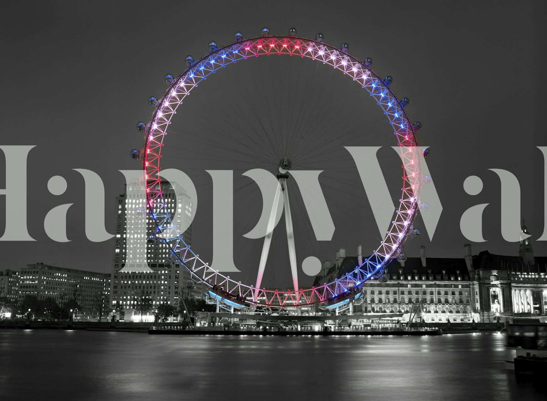 Reflecting Eye tapet i et rom