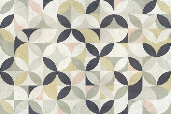 Modern Bauhaus in muted colors