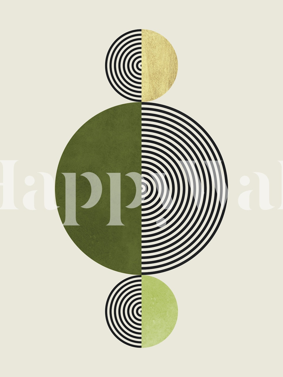 Watercolor circles 19 papel tapiz en una habitación