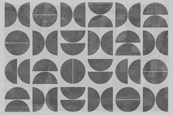 Modern Gray Mid-Century Contemporary Geometry