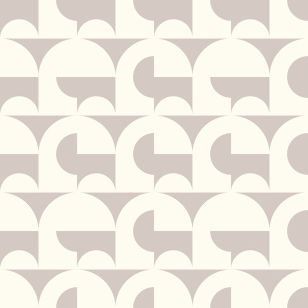 Modern Gray Mid-Century Contemporary Geo