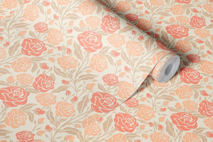 Blooming Roseswallpaper roll
