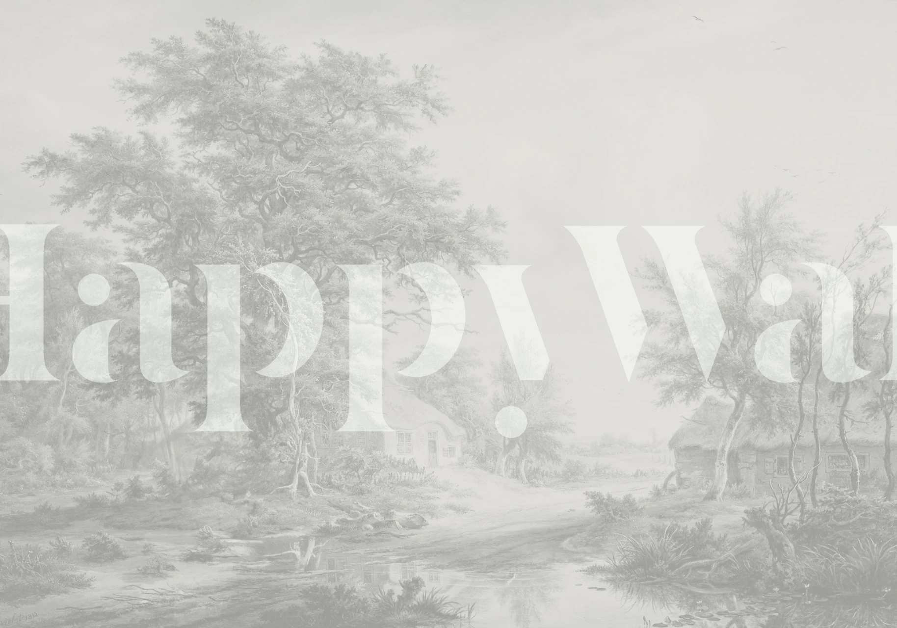 Painted Master Grey wallpaper in a room