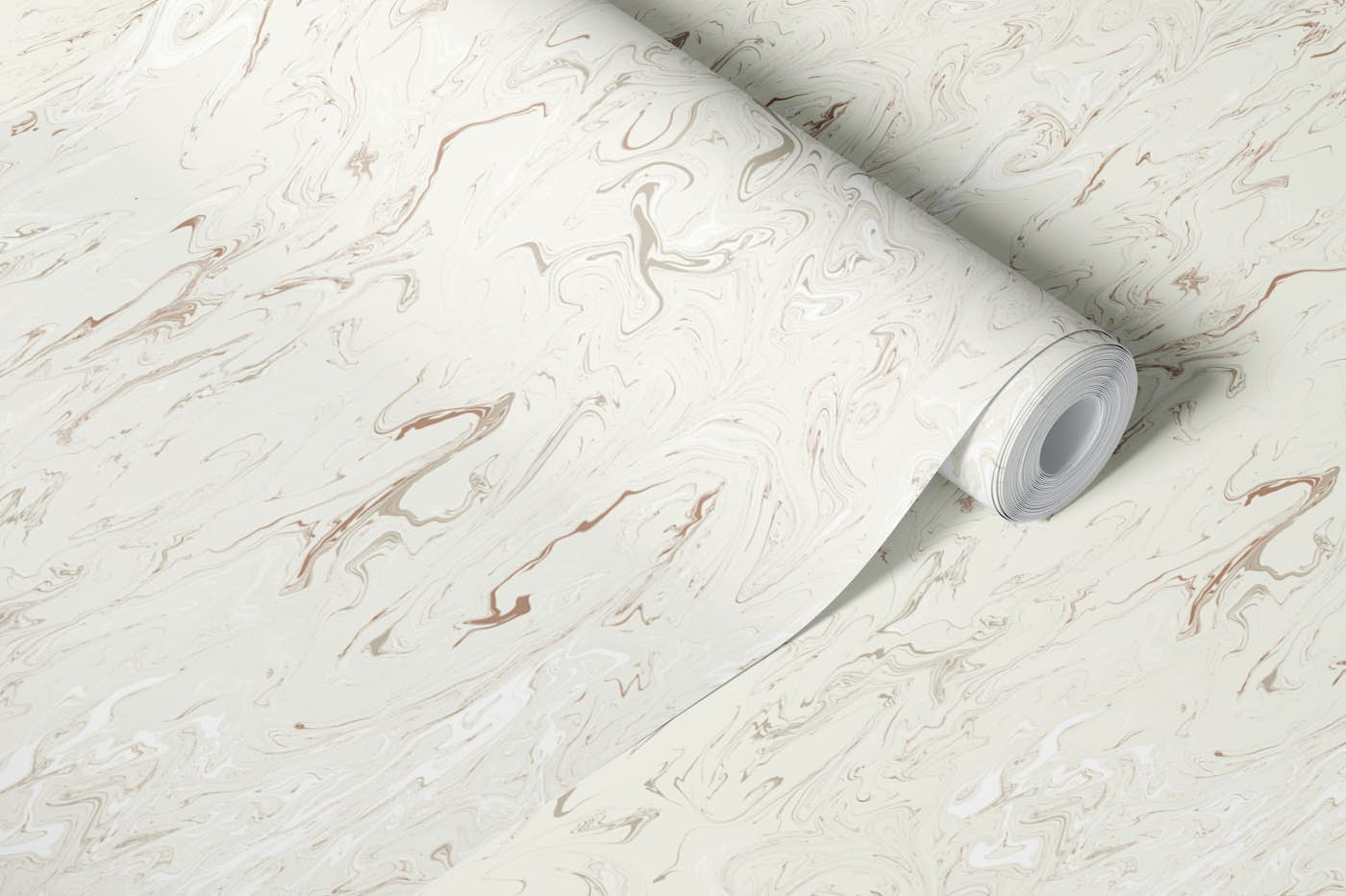 White beige marble wallpaper roll