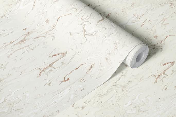 White beige marblewallpaper roll