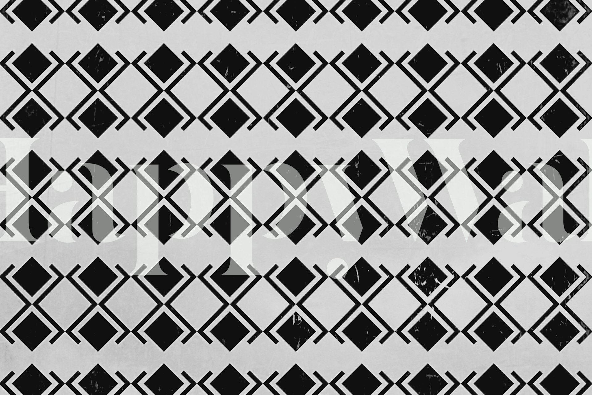 Bauhaus Grunge Geo wallpaper displayed in a room