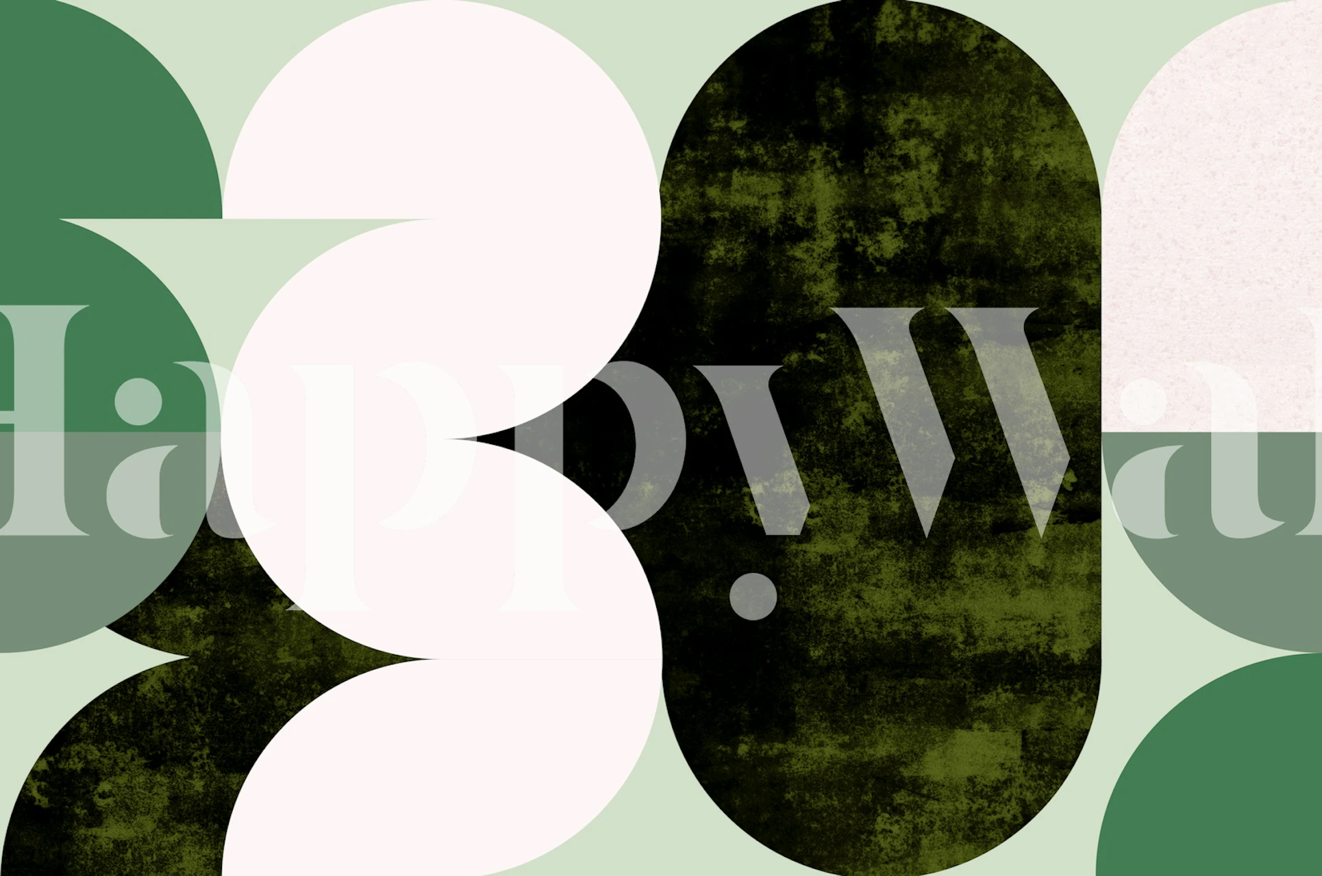 Moody Seventies Grunge wallpaper in a room